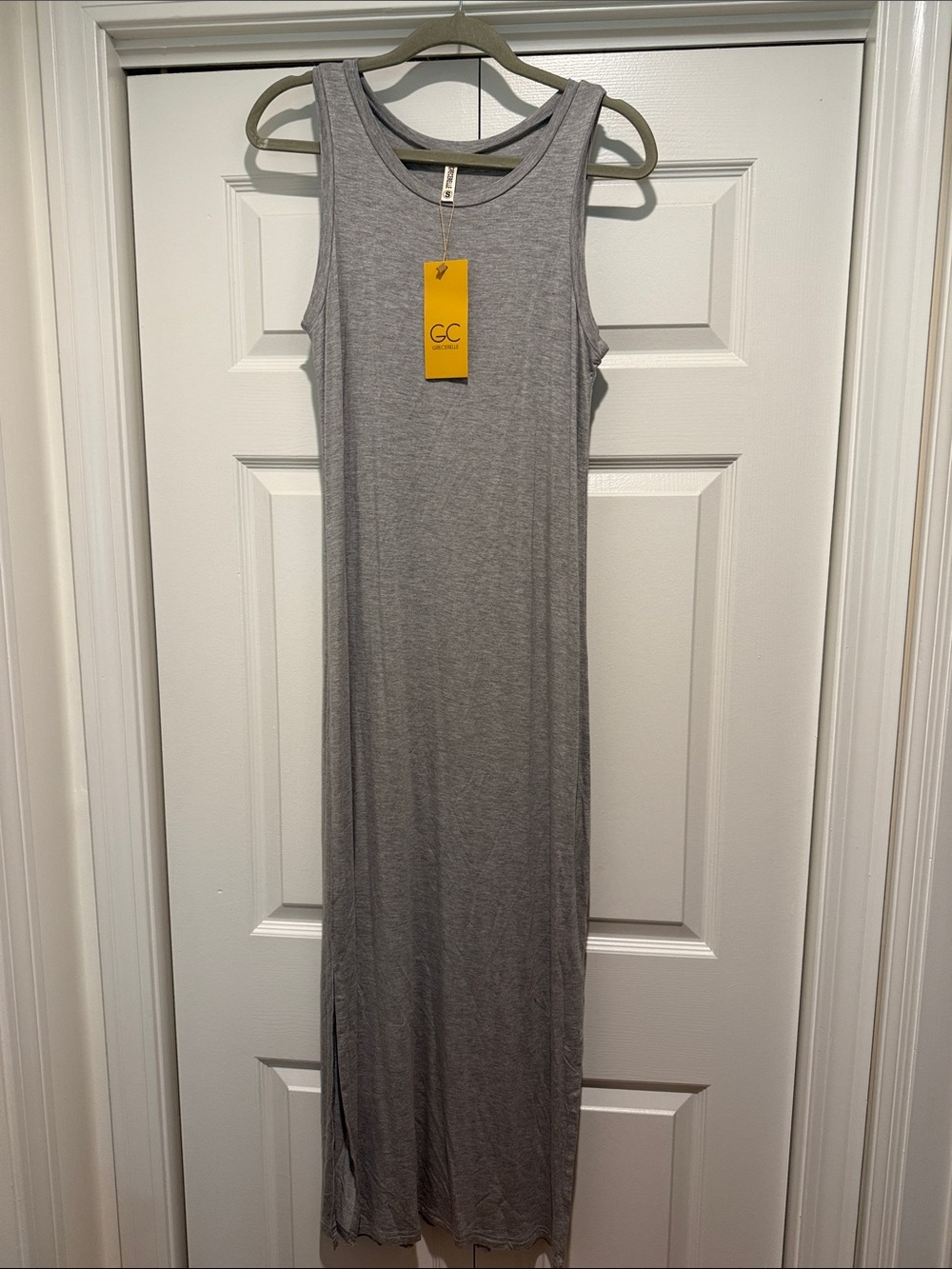 Grey Sleeveless Maxi Dress - Classic Tank Style